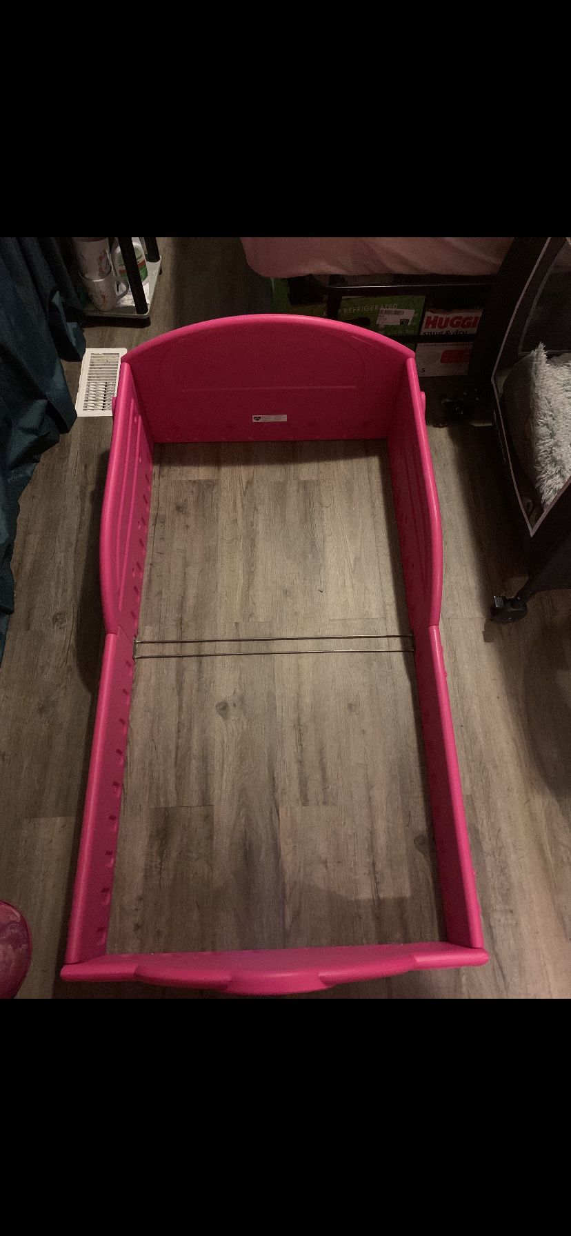 Free plastic toddler bed frame 