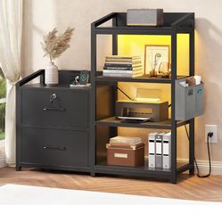 Open Box File Cabinet and Printer Stand