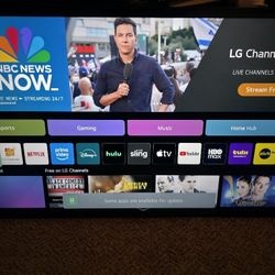 LG 43UT70 43" 4K LED Smart TV webOS ThinQ AI HDR10 Pro AI Processor Black