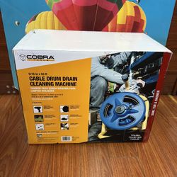 Cobra 5/16in x 50ft Cable Drum Drain Cleaning Machine