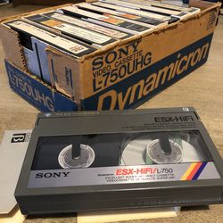 Lot of 9 Betamax Video Tapes – Sony / TDK / Fuji – Recorded Movies + Sony Demo Tape