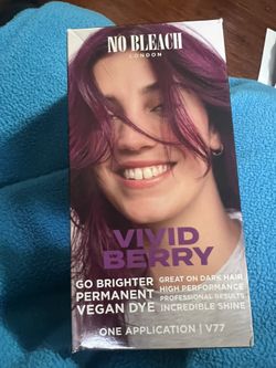 No Bleach London Hair Dye  In Vivid Berry 