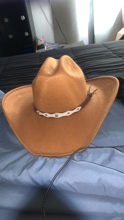 Burnt Orange And Gray Felt Cowboy Hats