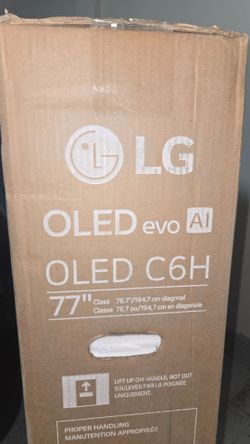 77 Inch LG Oled C6H Tandem Smart TV 4K UHD with 165 Hz refresh rate. Brand new in the box.