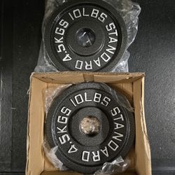 Brand New Generic 10lb Olympic Weight Plates 