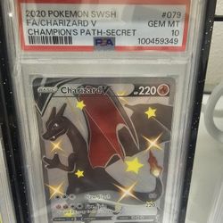 Pokemon Shiny Charizard #079 Champion's Path PSA10