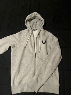True Religion Gray Zip-Up Hoodie