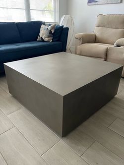 Maxwell Modern Square Concrete Coffee Table