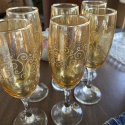 Vintage Champagne Glasses