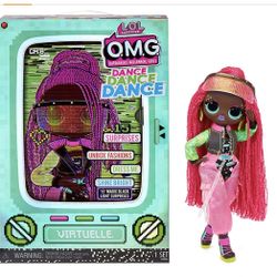 LOL Surprise OMG Dance Dance Dance Virtuelle Fashion Doll with 15 Surprises Including Magic Black Light, Shoes, Hair Brush, Doll Stand and TV Package 