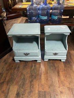 Pair of Painted Wood Nightstands