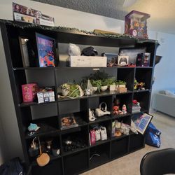 Large Black Display Shelf