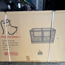 Dog Kennel Double Door With A Divider