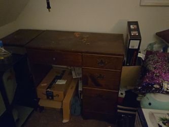 Wooden desk