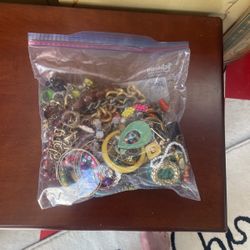 Bag Of Costume Jewelry 