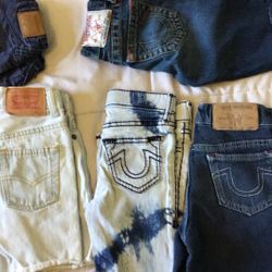 Levi’s And True Religion Jeans And Shorts