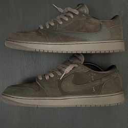 Size 13 Jordan 1 Low Travis Scott Velvet Brown