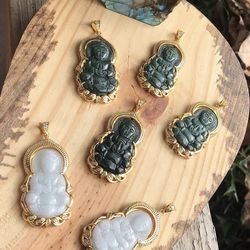 💚🌟Solid Green Jadeite Jade Pendants
