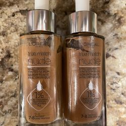 New 2-pack! L'Oreal True Match Nude Hyaluronic Tinted Serum 7.0 - 8.0!