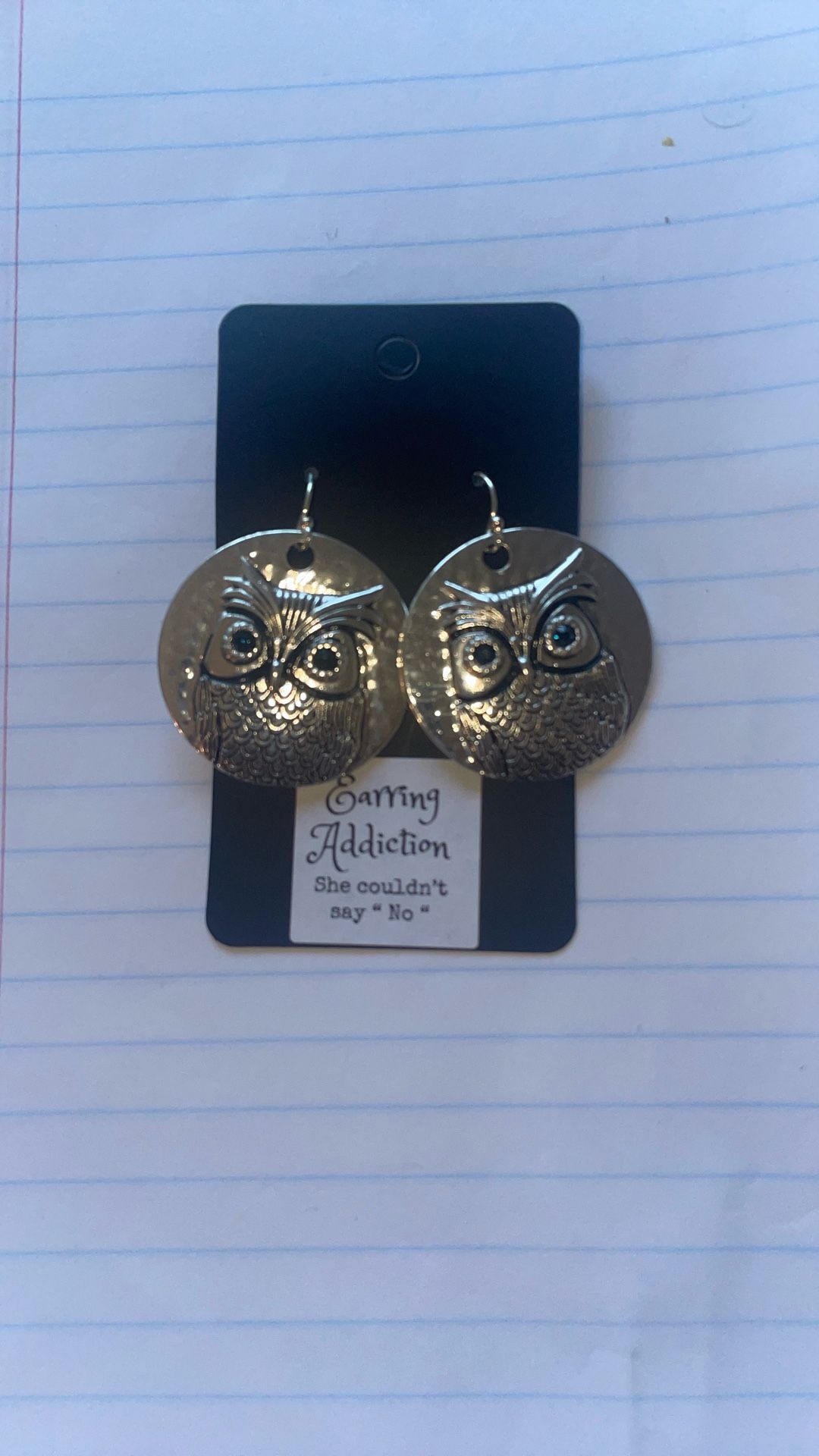 Sterling Silver Owl Earrings