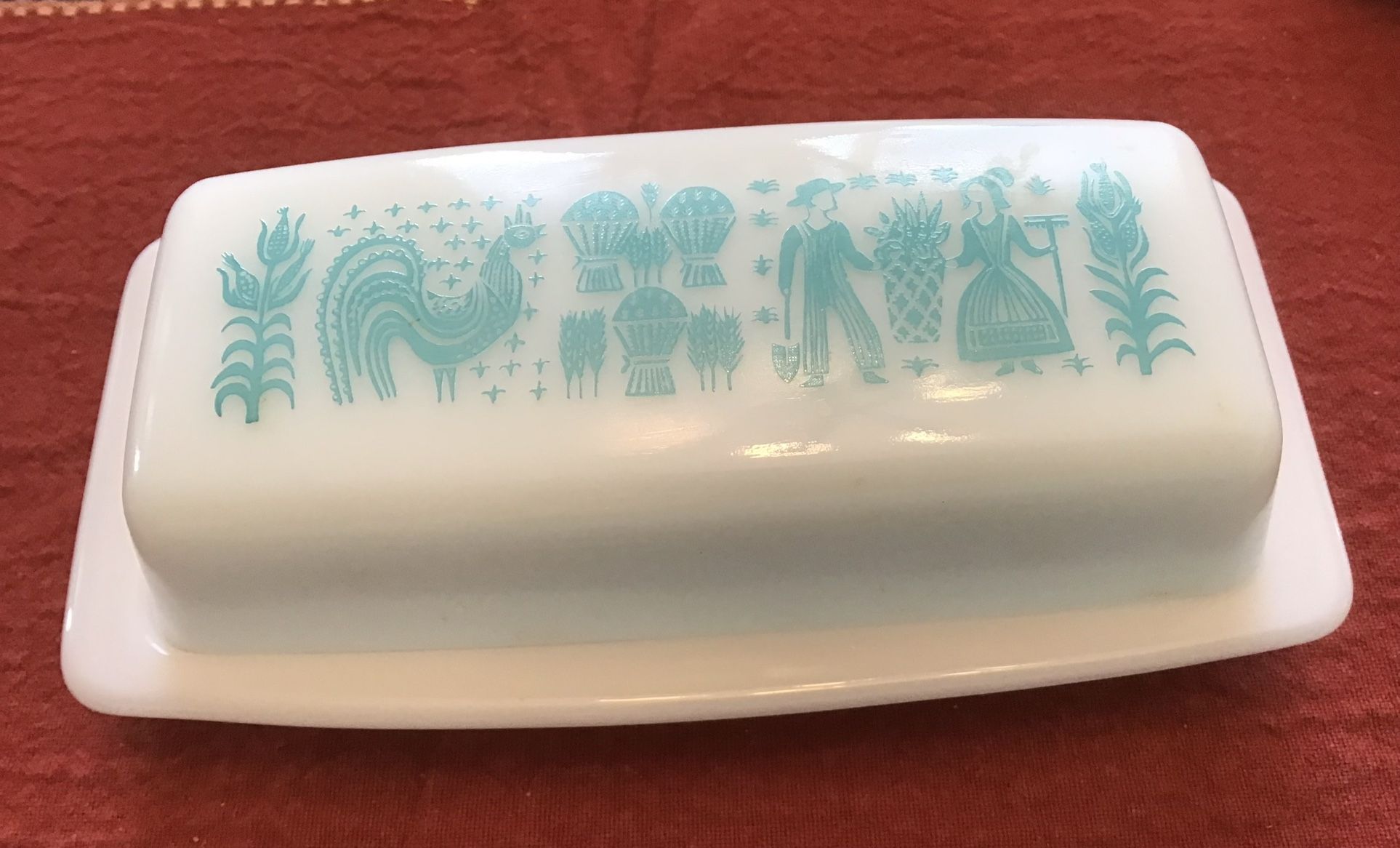 Pyrex Amish Butterprint Butter Dish