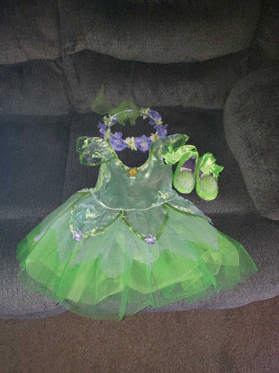 Tinkerbell outfit and headpiece