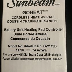 Sunbeam Heating Pad Charging Unit