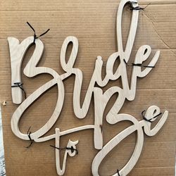 Bride to be wooden sign NEW