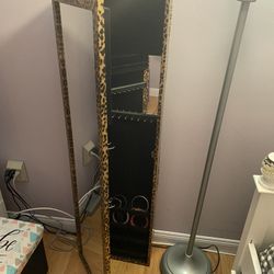 Leopard Over The Door Jewelry Mirror 