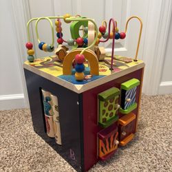 B toys  Activity Cube - Solid Woo 
