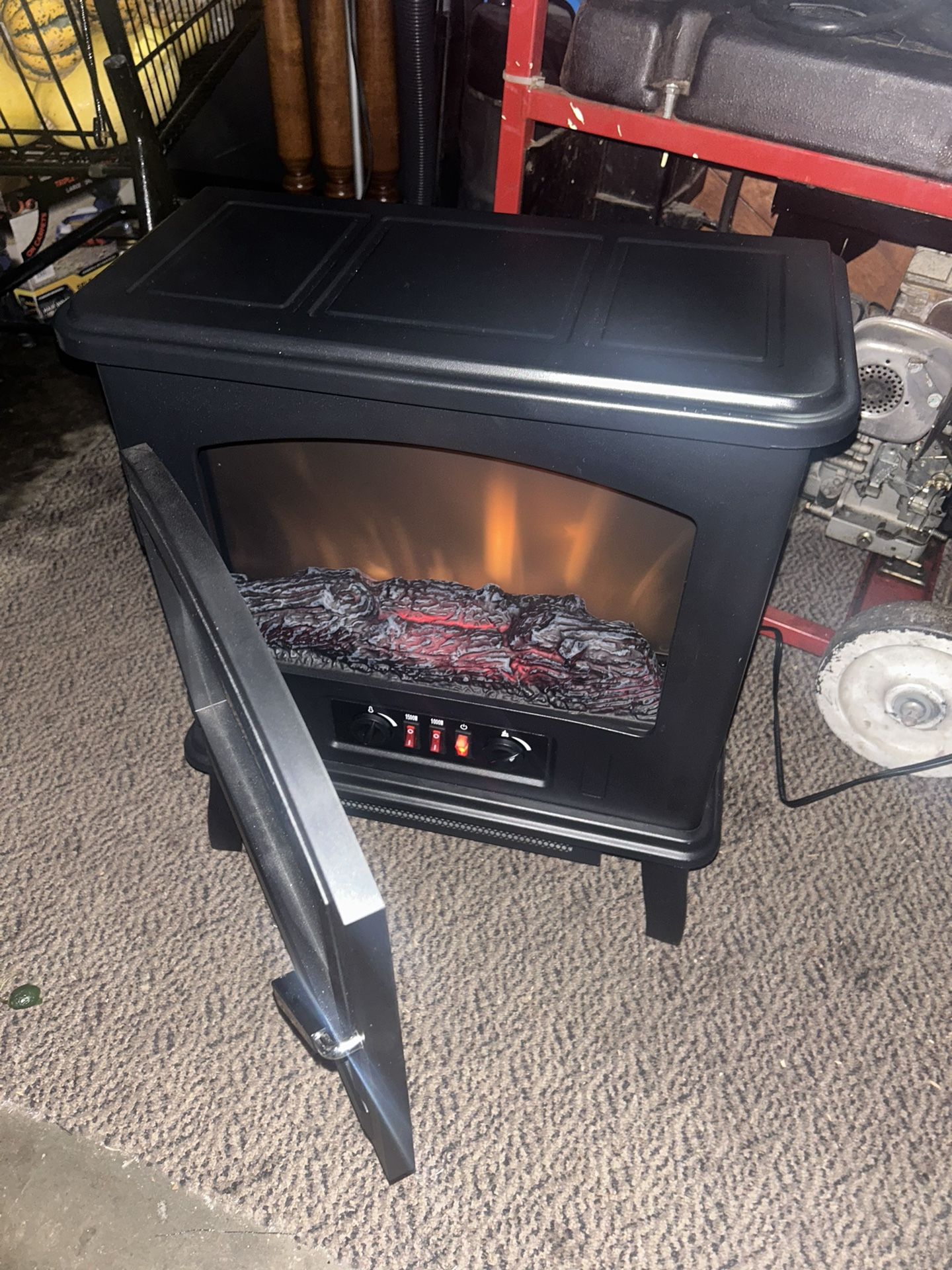 Electric Fireplace Heater Almost New