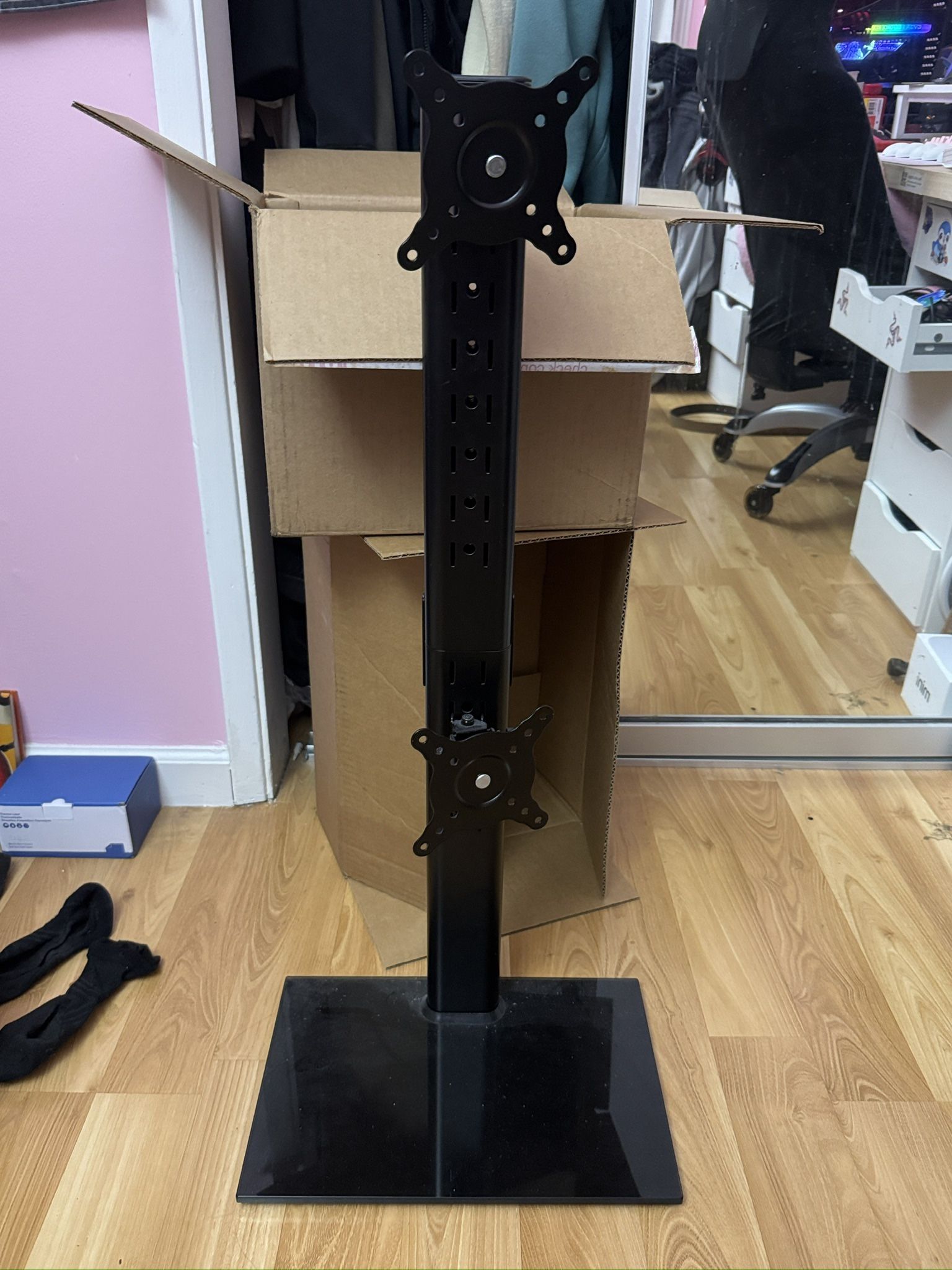 Dual Monitor Stand - Vertical Stack Screen