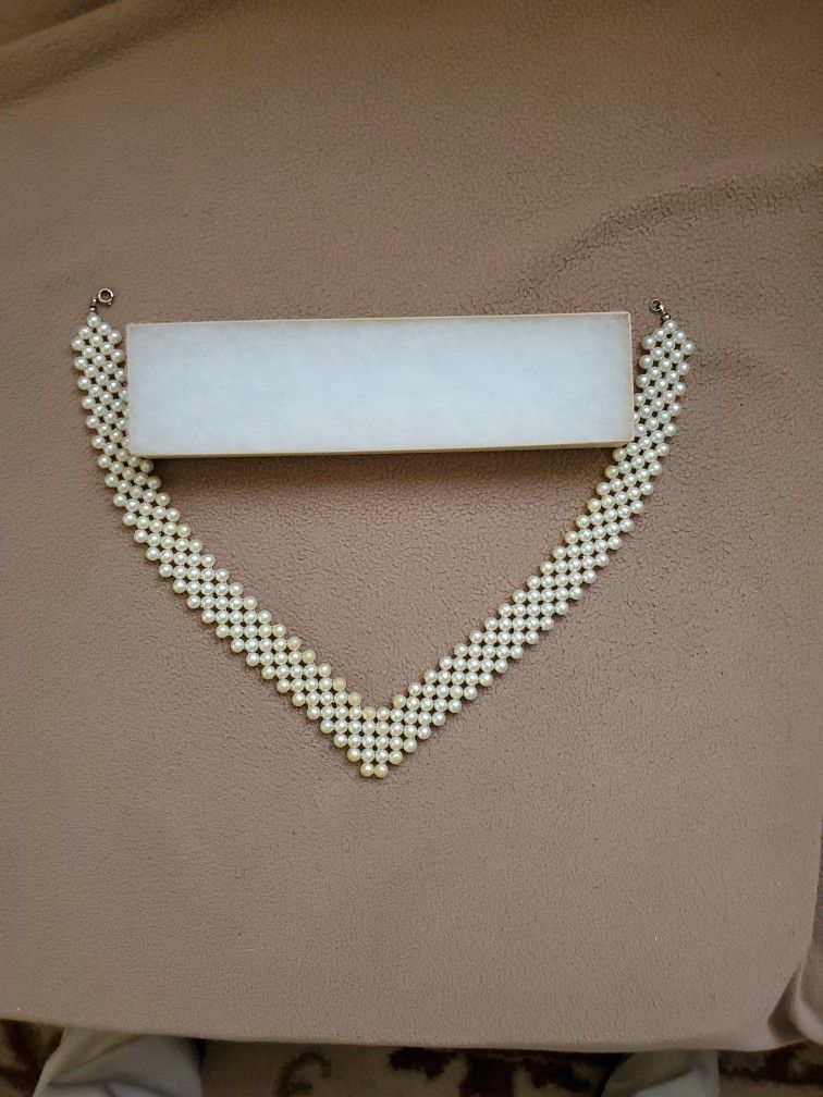 15" Faux Pearl Necklace