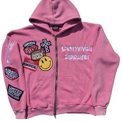 Convivial Apparel Pink Hoodie  