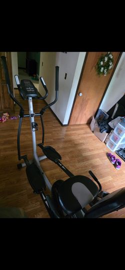 ProForm 2-in-1 Elliptical w/ Seated Rider, 8 Programs, Black/Gray