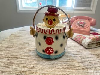 Vintage 1950s Clown Cookie Jar