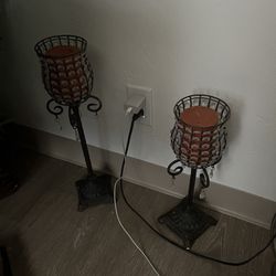 Candle Holders  With Candles 
