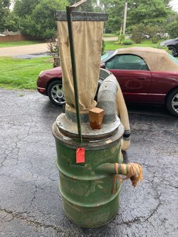 Vintage Industrial Dust Collector with Bag