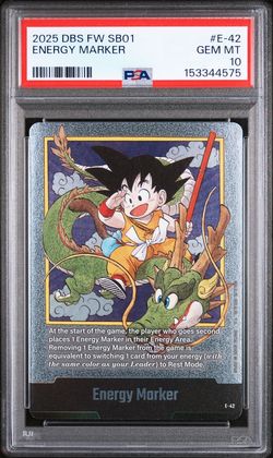 2025 DRAGON BALL SUPER CARD GAME FUSION WORLD MANGA BOOSTER 01 #E-42 ENERGY MARKER