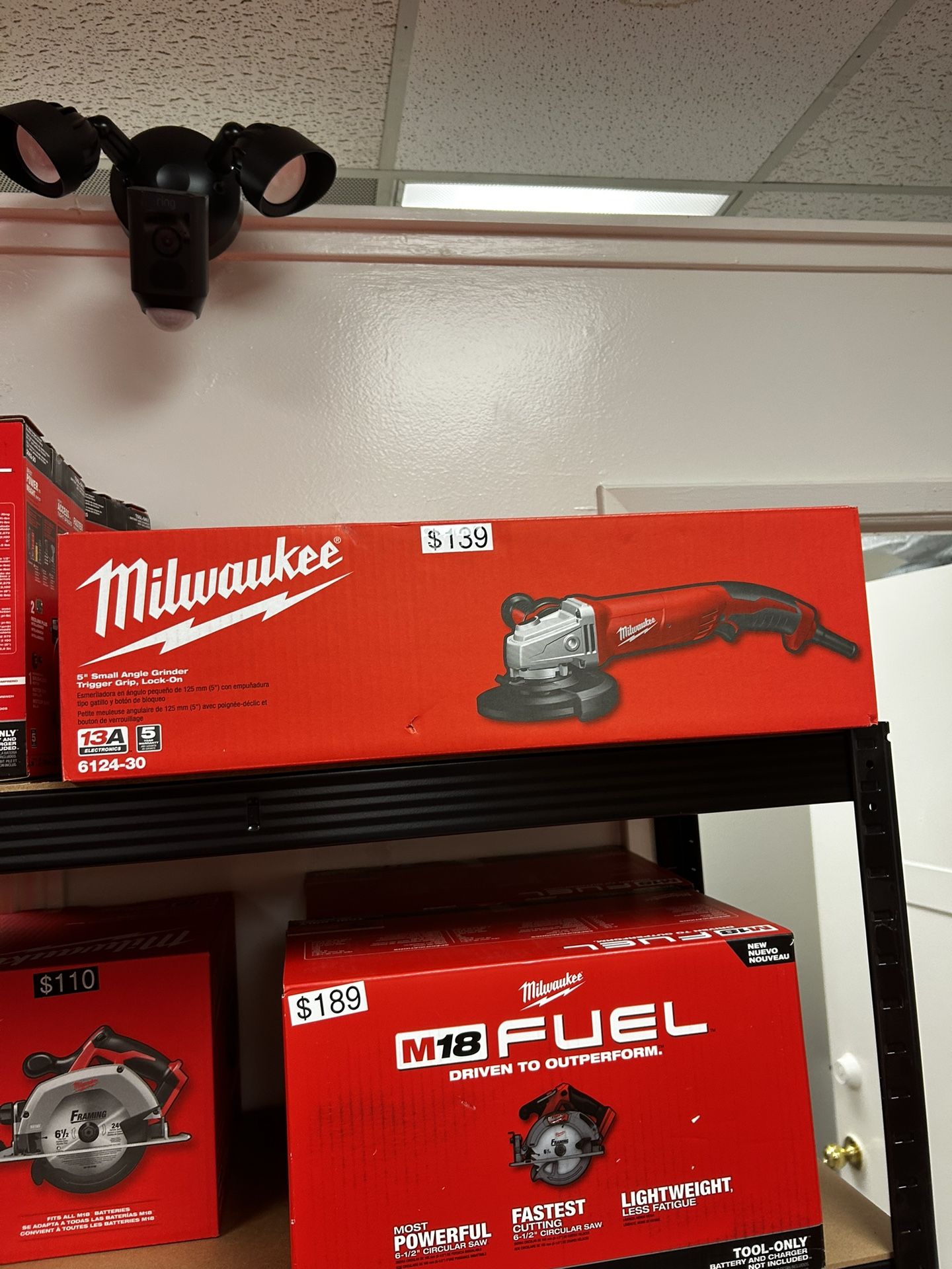 Milwaukee 5” Small Angle Grinder Trigger Lock, Lock On