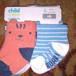 Pack Of 6 Baby Socks