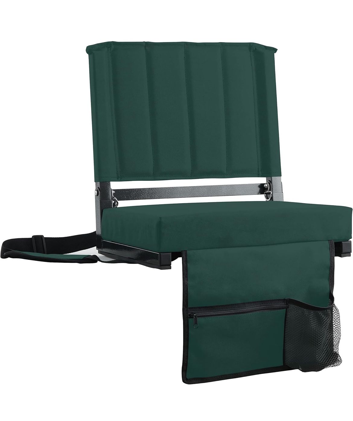 Stadium Seats with Back Support Bleacher Chairs with Back and Cushion Thick Padded Bleacher Seats Includes Shoulder Strap