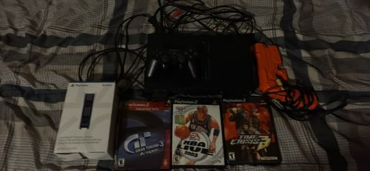 Ps2+time crisis light gun+ps5 dock