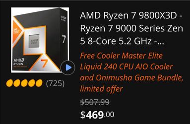 AMD 9800X3D SEALED in Box