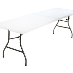 8 Foot Portable Folding Table ╍ White