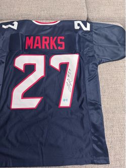 Woody Marks Signed Autograph Custom Jersey - Metabilia Coa - Houston Texans