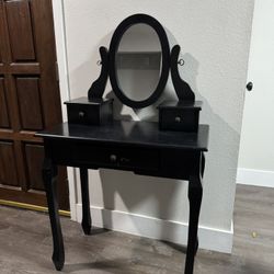 Ashely’s Furniture Black Vanity 