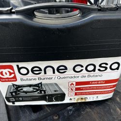 Bene Casa Portable Butane Burner Camping Cooking Stove! New! 