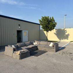 Grey Cloud Haverty's Sectional