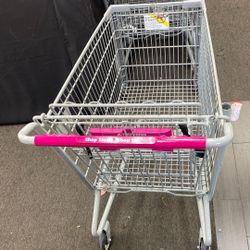 Supermarket Shopping Cart, Silver .
